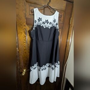 Beautiful black and white dress